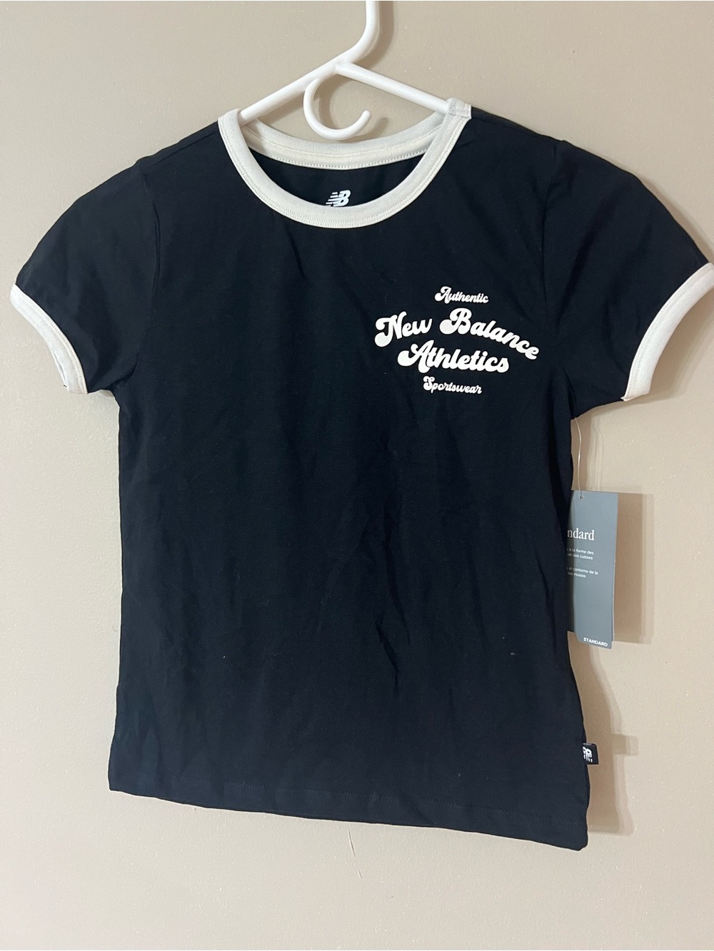 Girls’ Black New Balance Athletics Sportswear ringer tee